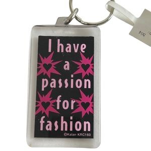 Fashion Key Chain Creative Personality I Have a Passion for Fashion NEW